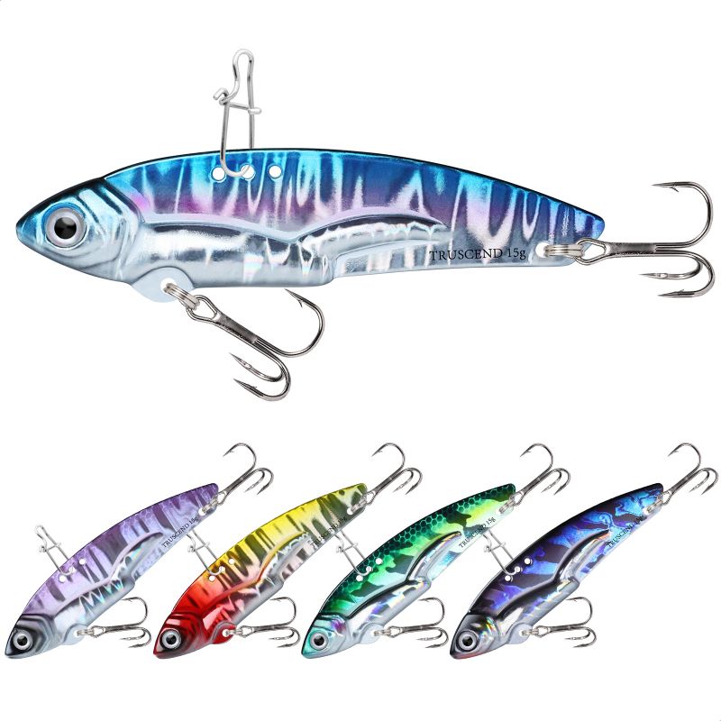 TRUSCEND Saltwater Jigs Fishing Lures with Flat BKK Hooks
