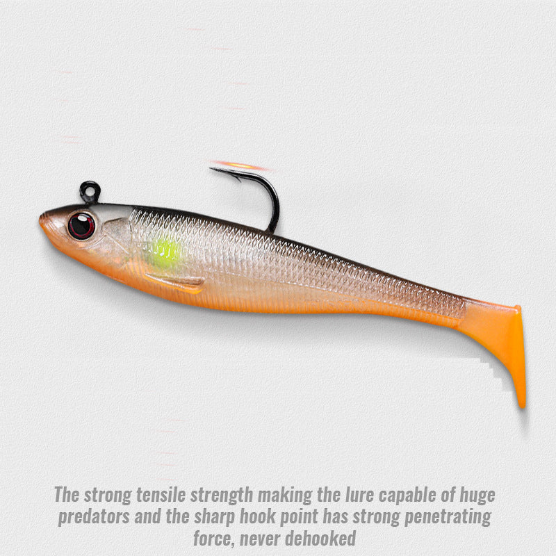 TRUSCEND Pre-Rigged Jig Head Soft Fishing Lures