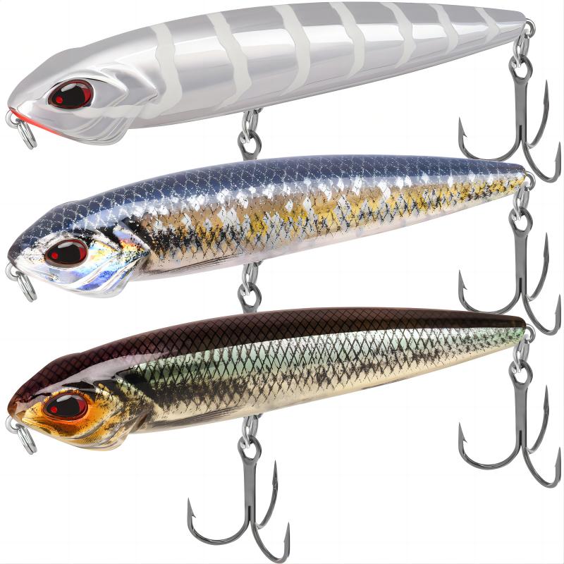 TRUSCEND Topwater Fishing Lures with BKK Hooks