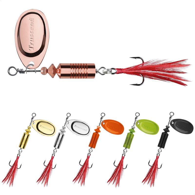 TRUSCEND Fishing Spoon with Triple Strengthened Hook, Copper Blade – biglurefishing