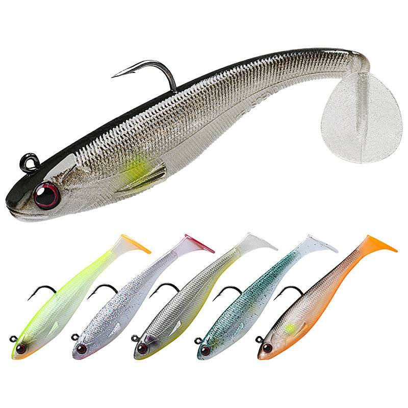 TRUSCEND Pre-Rigged Jig Head Soft Fishing Lures