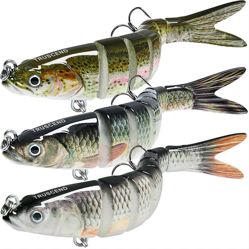 RUSCEND Fishing Lures for Bass Trout Multi Jointed Swimbaits
