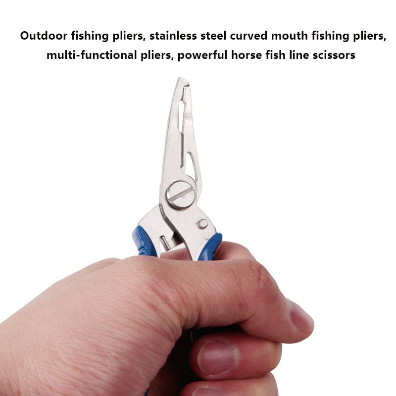 Outdoor fishing pliers lure stainless steel curved fishing pliers
