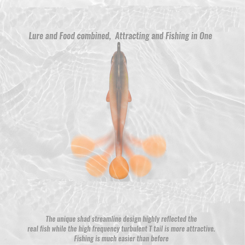 TRUSCEND Pre-Rigged Jig Head Soft Fishing Lures