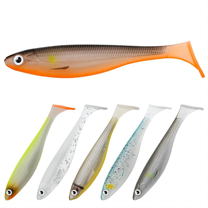 TRUSCEND Pre-Rigged Jig Head Soft Fishing Lures