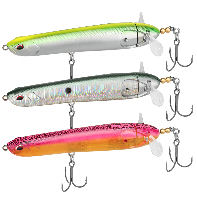 TRUSCEND Topwater Fishing Lures with BKK Hooks