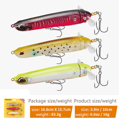 TRUSCEND Topwater Fishing Lures with BKK Hooks